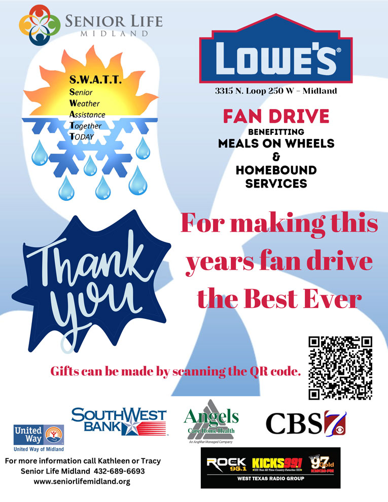 Fan Drive Thank You Poster Fan Drive Thank You poster